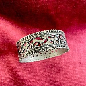 Vintage bracelet mixed metal silver tone